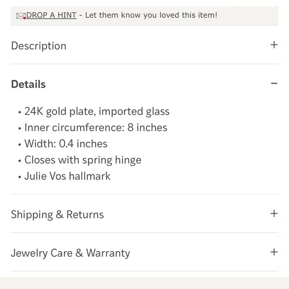 $275 Julie Vos Kaleidoscope Hinge Bangle Bahamian Blue - Picture 12 of 12